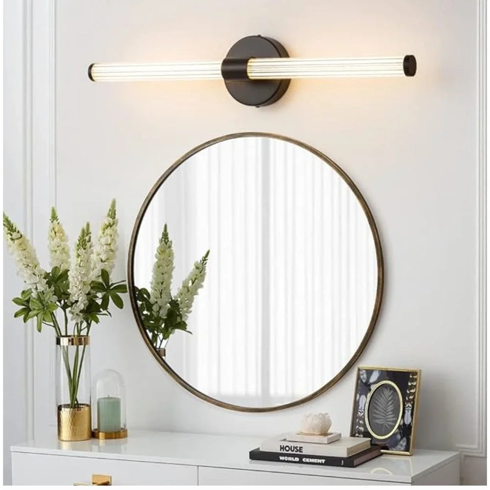 Modern Bathroom Black Matte LED sconce